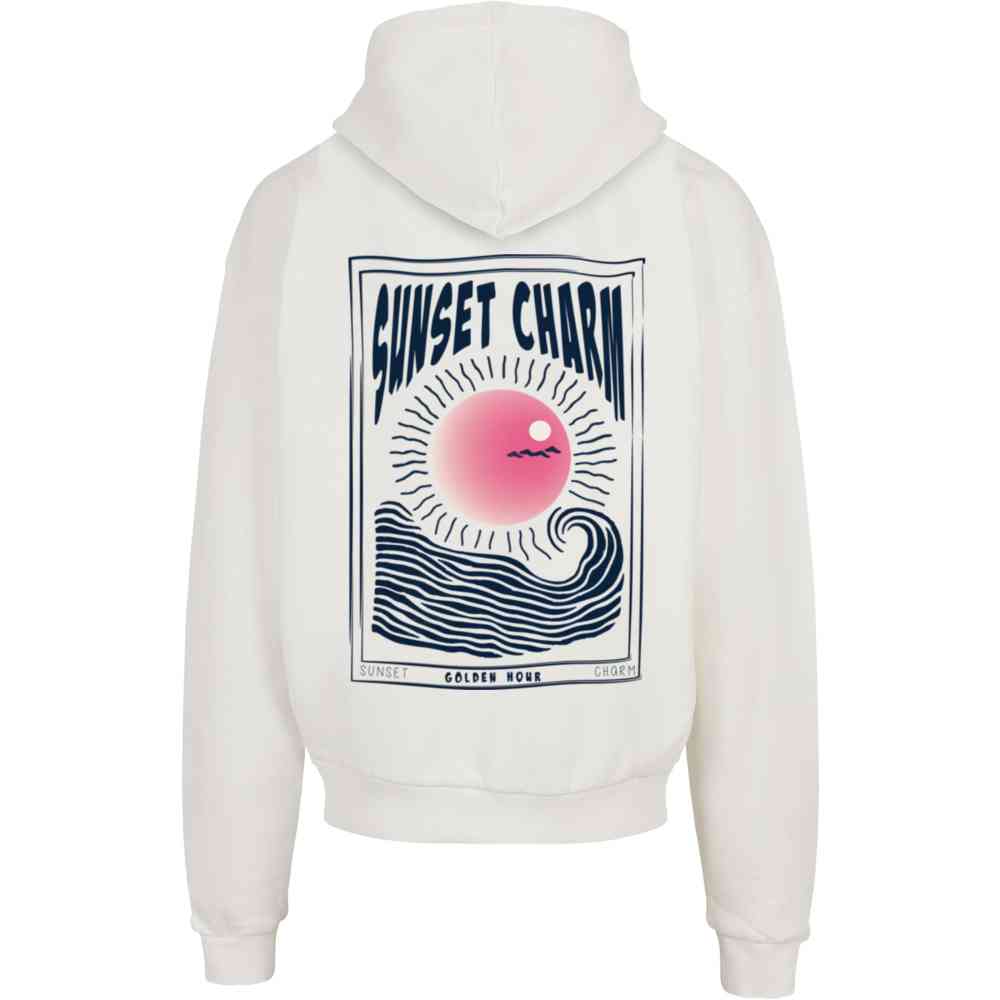Merchcode - Sunset Charm Oversized Hoodie/trui - Wit